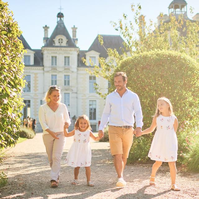 Ballade en famille dans les jardins de Cheverny