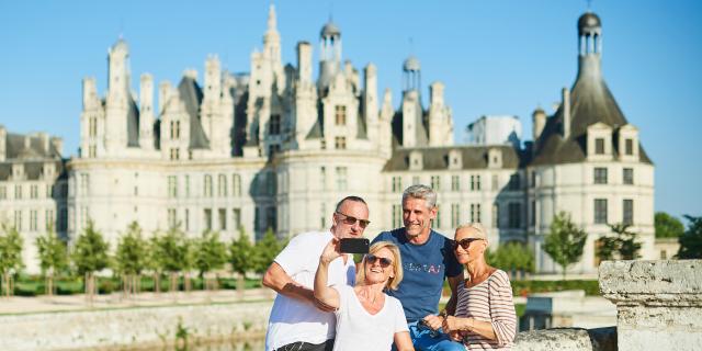 Pose photos à Chambord