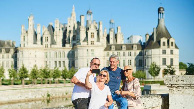 Pose photos à Chambord