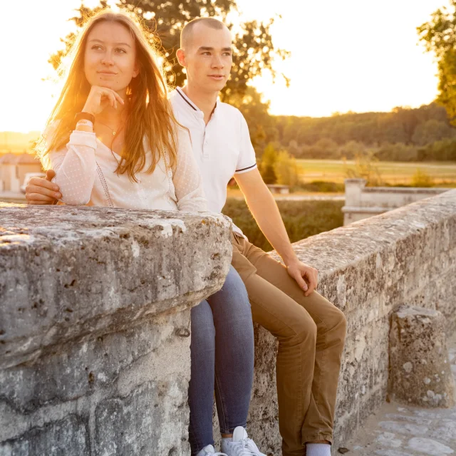 Couple à Chambord