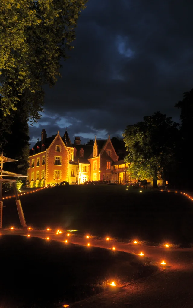 Château du Clos Lucé de nuit