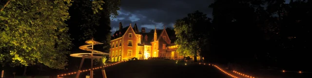 Château du Clos Lucé de nuit