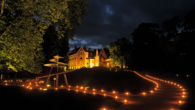 Château du Clos Lucé de nuit