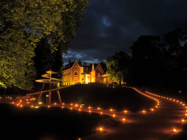 Château du Clos Lucé de nuit