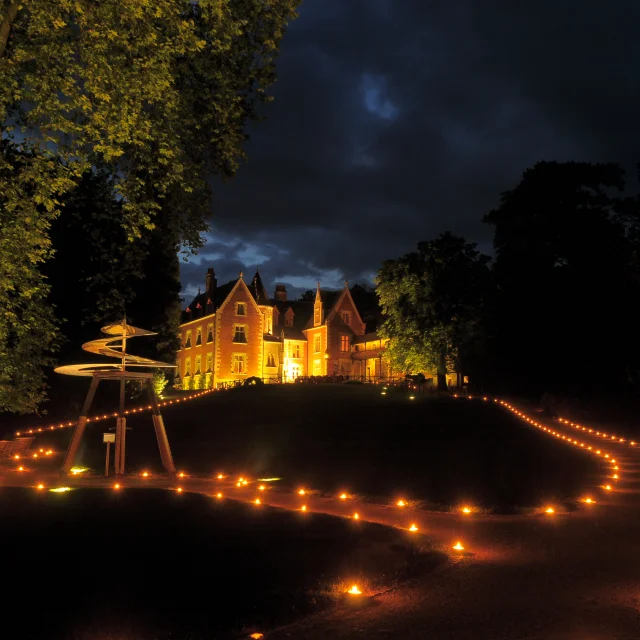 Château du Clos Lucé de nuit