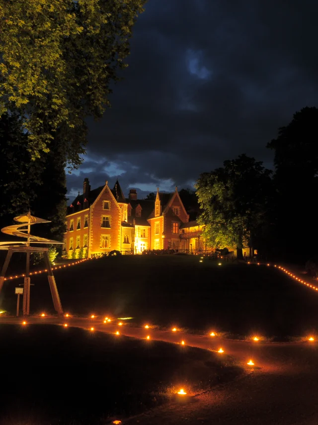 Château du Clos Lucé de nuit