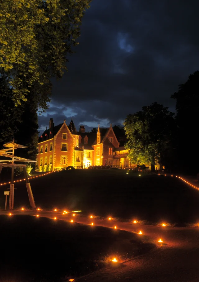 Château du Clos Lucé de nuit