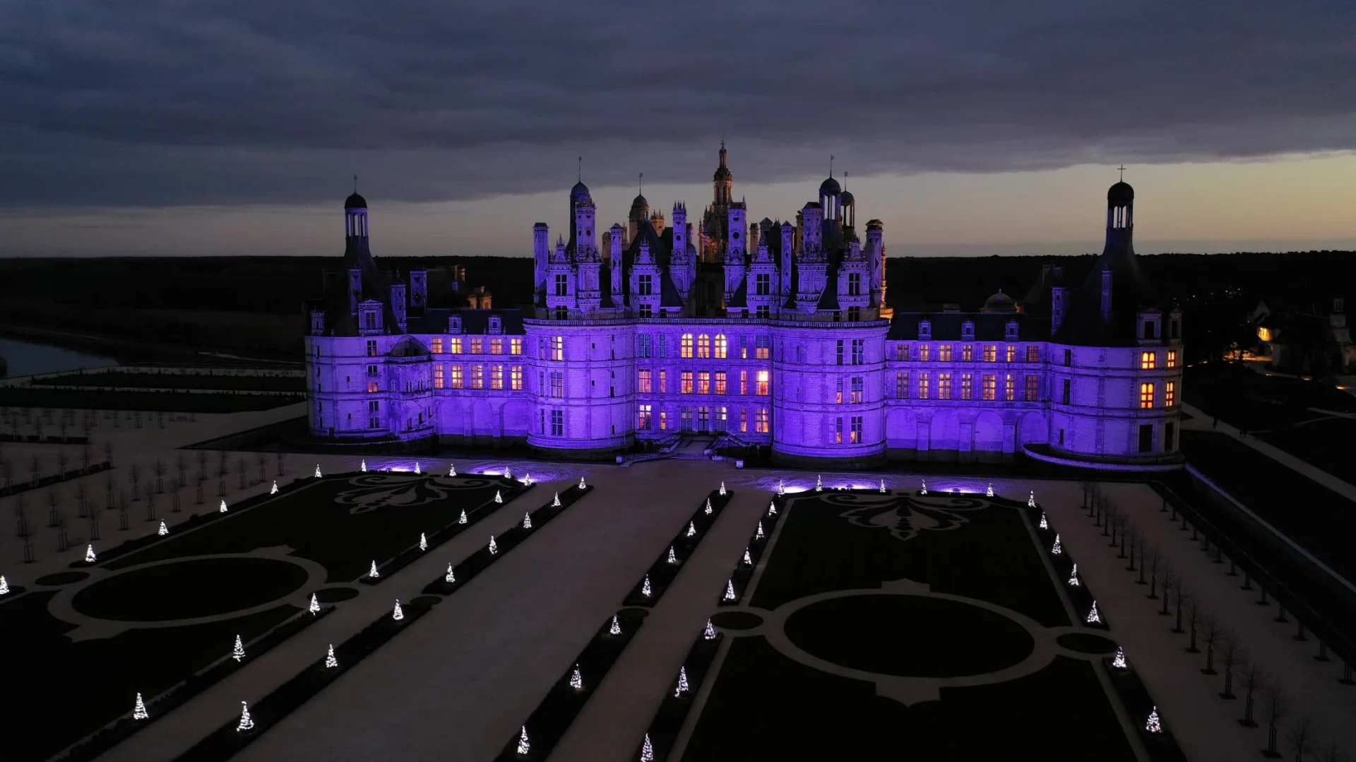 Illuminations des Jardins à La Française à Chambord