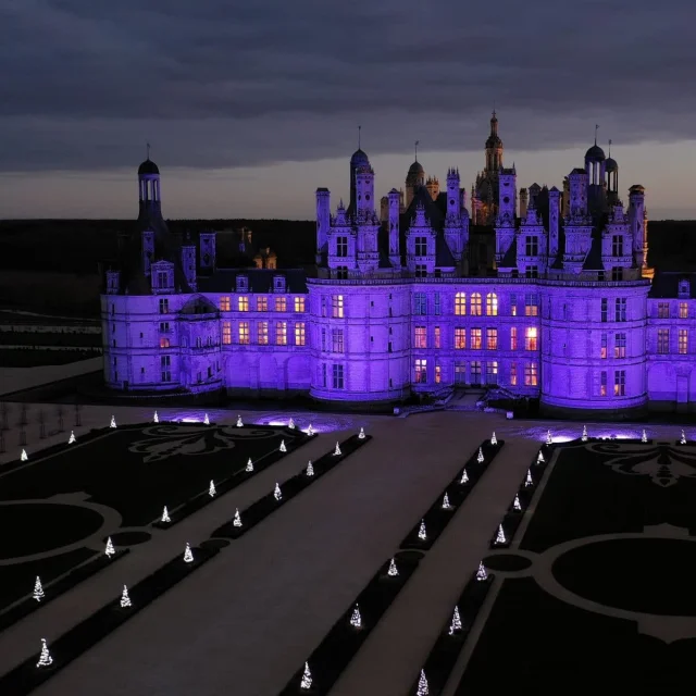 Illuminations des Jardins à La Française à Chambord